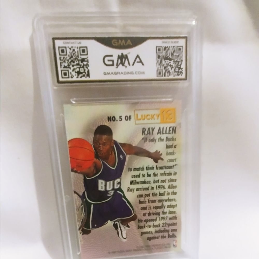 1996 Fleer Ray Allen Rookie - Picture 2 of 4